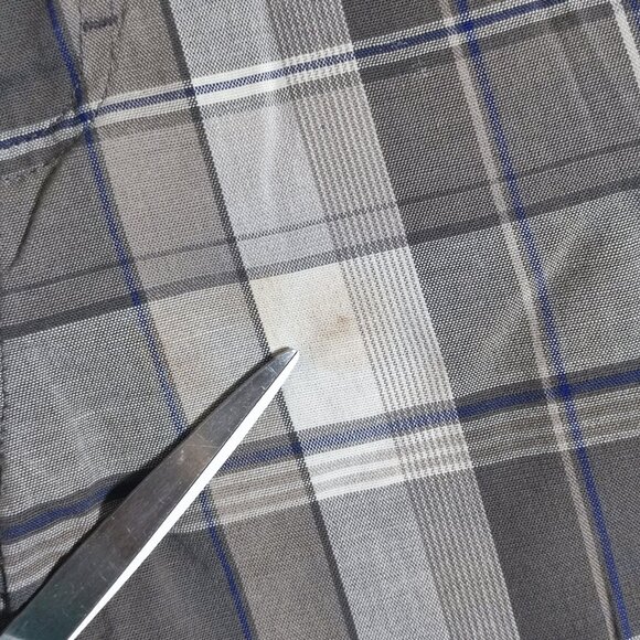 Dickies flat front lightweight shorts men's size 32 grey white chequered - Picture 9 of 13